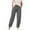 Grey, variant on Women's Slim Fit Ankle Casual Trousers - Polyester Stretch Pants for Spring/Summer, S-XXXL