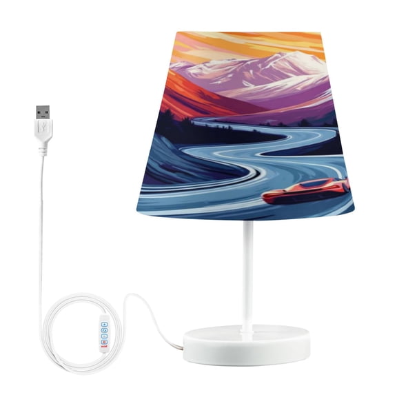 Table Lamp Small 5.9x10.8 Inches Table Lamps Night Light Tools & Home Improvement Bedroom Lamp Guest Room Lamp Study Lamp Office Lamp Red Ferrari