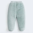 thumbnail image 2 of Cethrio Sweatpants for Toddler Girls Clearance Solid Warm Fleece Christmas Gifts Kids Gray Fall and Winter Clothes Size 4-5 Years, 2 of 10