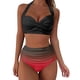 thumbnail image 1 of Gibobby Trajes de Baño Mujer Bikini de cintura alta para mujer, bañador Sexy de realce de dos piezas, traje de baño Vintage de dos piezas, conjunto de Bi(Vino,M), 1 of 4