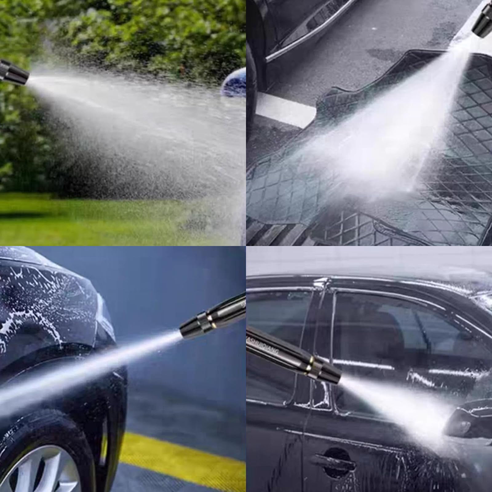 Home High Pressure Car Wash Water Gun, with Booster Nozzle and Hose, A Must-Have for Watering Plants, Multi Function Lawn & Garden Watering Sprayer for Plant Watering Lawn Car