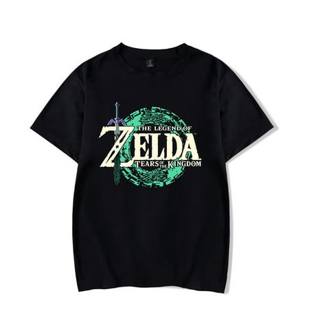 The Legend of Zelda Tears of the Kingdom Tshirt Game Short Sleeve Casual Tee Shirt