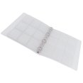 thumbnail image 3 of Transparent Binder Clear Sheet Protector Photo Organizer Badge Storage Book Perforated Ring Collection Folder 6 Pages, 3 of 8
