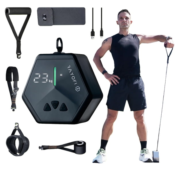 Máquina de gimnasio portátil Rayofi Go-Tone 0,7 kg 3-30 kg LCD