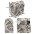 thumbnail image 4 of Hummingbirds Stand Mixer Cover, Birds and Flowers Monochromic Classical Design Nostalgia Ornate, Kitchen Appliance Organizer Bag Cover with Pockets, 5 Quarts, Cream Beige Brown, by Ambesonne, 4 of 4