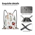thumbnail image 4 of Disketp Watercolor Ladybug Drawstring Backpack Drawstring Gym Bags Draw String Bags for Sports, Gym, Travel, Swimming, Beach-Small, 4 of 6