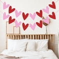 thumbnail image 4 of Decoraciones Colgantes perfecl Pancartas de Corazones Guirnaldas de Y Rosas 2 piezas, 4 of 7