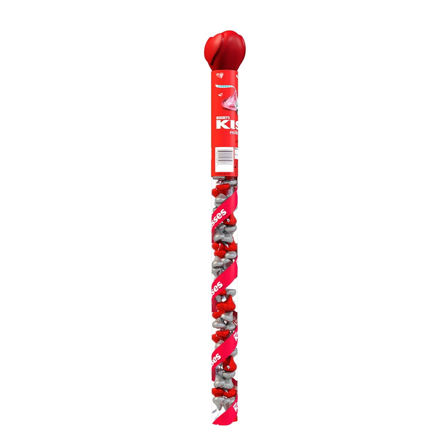 Hershey's Kisses Valentine Milk Chocolate Candy Cane, 6 Ounce