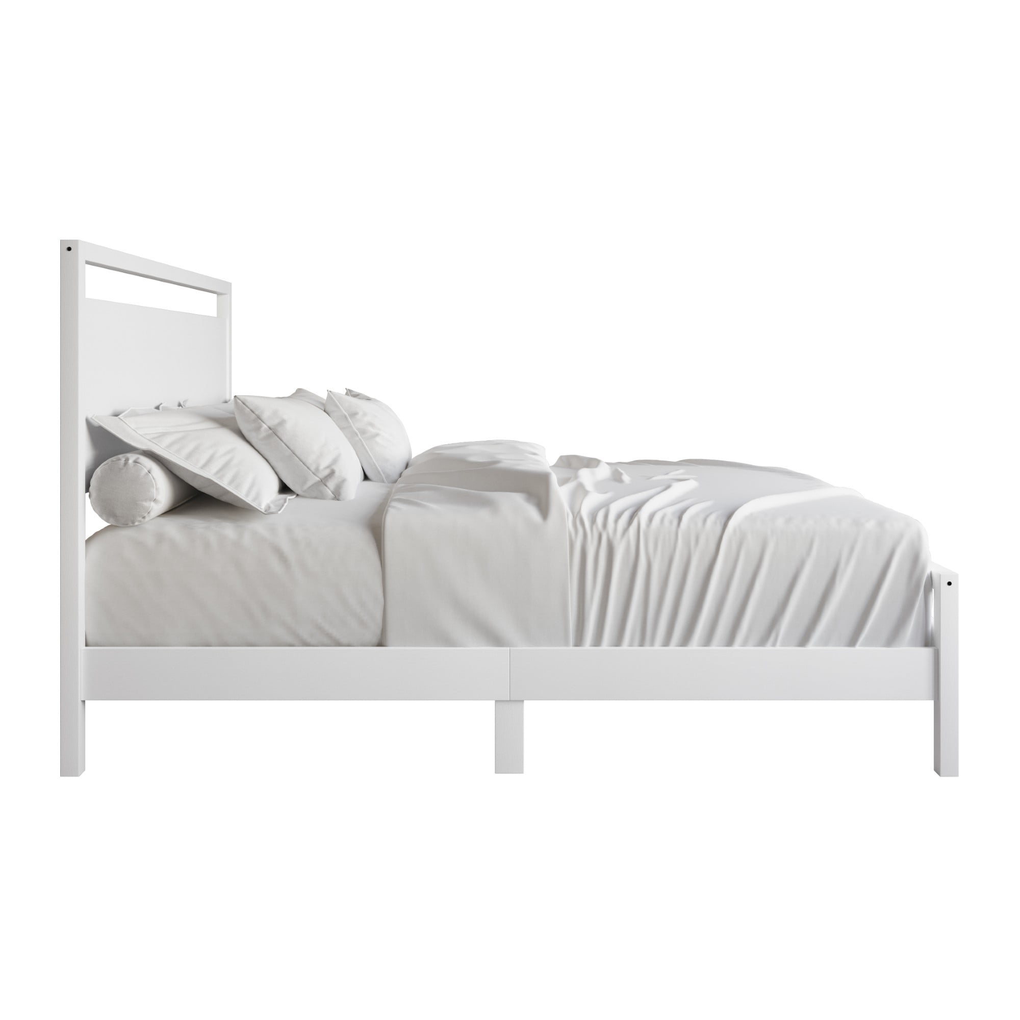 Ontario Panel Bed for Adult, Clean and Chic Modern Bed Frame, Perfect for Cozy Setups, Neutral Homes & Simple Interior Styles, Box Spring Required