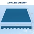 thumbnail image 5 of Sunrise Outdoor 8' x 6.4' Replacement Canopy for Manual Yard Retractable Patio Deck Awning Sunshade （Cover Only, Frame is not Included）-Navy Blue, 5 of 8