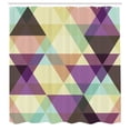 thumbnail image 2 of Ambesonne Geometric Shower Curtain, Abstract Geometric Retro, 69"Wx84"L, Pale Yellow, 2 of 4