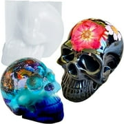 KEINXS Skull Silicone Molds, 3D Large Skull Molds for Epoxy Resin, Skeleton Skull Decorating, Epoxy Resin Mold for Candle Making, Home Decor, Outdoor, Resin Casting, Art Crafts