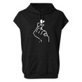 thumbnail image 4 of GDREDA Débardeurs à Col Rond pour Femmes Grande Taille Mode Imprimé Sweat à Capuche Manches Courtes Blouse Ample Débardeurs & Camisoles pour Femmes Noir,TG, 4 of 4
