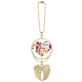 thumbnail image 1 of Qatar Love Heart Landscap National Flag Car Keychain Angel Wing Pendant, 1 of 4
