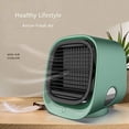 thumbnail image 2 of Mini ventilador de refrigeración de aire acondicionado de iones negativos, refrigeración de humidificación, luz nocturna, enfriador de escritorio USB multifuncional Adepaton 2033658-2, 2 of 9
