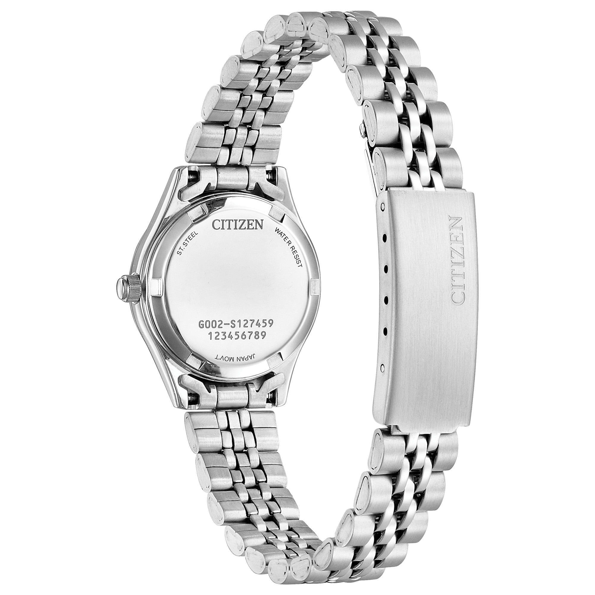 Citizen Women\'s Silver Stainless Steel Crystal-Trim Bracelet Watch Citizen Women main image 3