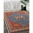 thumbnail image 3 of Ahgly Company Machine Washable Indoor Rectangle Industrial Modern Fire Brick Red Area Rugs, 8' x 10', 3 of 7