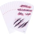 thumbnail image 1 of Maojin Pegatinas de cicatrices de manchas de sangre de terror de Halloween impermeables ambientales 10 piezas, 1 of 8