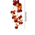 thumbnail image 3 of Doghiosgha Artificial Flower String Lights, Battery Operated, LED Floral Fairy Lights for Window Curtain Bedroom Party Home Wall Decor, 59 Inch, Red, 3 of 6