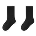 thumbnail image 2 of THDHVS Kids Socks,Girls Socks,Kids Solid Color Mid-Crew Socks for Boys and Girls Daily Use and School Uniforms Multipack Of Ankle Socks Offers Comfortable and Style for All-Day Wear Black L, 2 of 3