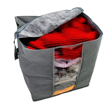 Garment Storage Boxes - Cloth Storage Bags, EEEKit Foldable Non-Woven Fabric Clothing Garment Storage Bags Organizer Box Pouches for Duvet, Pillow, Blanket, Quilt
