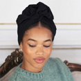 thumbnail image 6 of Uooqdmx Head Scarf, Head Wraps for Women, Turbans for Women, African Turban Head for Women Solid Womens Turbans and Head Hair Hats for Women Fashion, Beanie for Women, Black One Size, 6 of 9