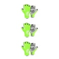 thumbnail image 3 of Guantes de ciclismo Sonducket multicolor pantalla táctil ajustable Amarillo S, 3 of 6