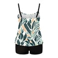 thumbnail image 5 of Enjoytime 2 Piece Swimsuit for Women Print Tummy Control Tankini Bathing Suit with High Waisted Boyshorts Swimwear, 5 of 7