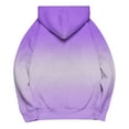 thumbnail image 3 of Brondbend Women Hoodie Pull over Sweatshirt for Womens Long Sleeved Drawstring Pocket Pullover Print Comfy Relaxed Loose Tops Ladies Mountaineering Fall Winter Wear Purple, 3 of 4