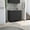 Wenge, variant on TUHOME Napoles Utility Sink Cabinet, Stainless Steel Top, Dual-Door Under Sink Storage, 39.4" Wide