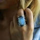 thumbnail image 3 of Sonducket Anillo único de piedra lunar, accesorio de moda unisex de estilo retro con incrustaciones de exquisita aleación de piedra lunar Ropa, zapatos y accesorios Miscelánea negro siete, 3 of 6