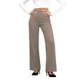 thumbnail image 2 of Yoga Dress Pants for Women High Waisted Stretchy Comfy Work Pants Business Casual Office Yoga Pant with Pockets Coffee L, 2 of 6