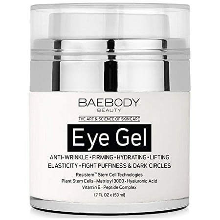 Baebody Eye Gel for Dark Circles, Puffiness, Wrinkles and Bags - The Most Effective Anti-Aging Eye Gel for Under and Around Eyes - 1.7 fl