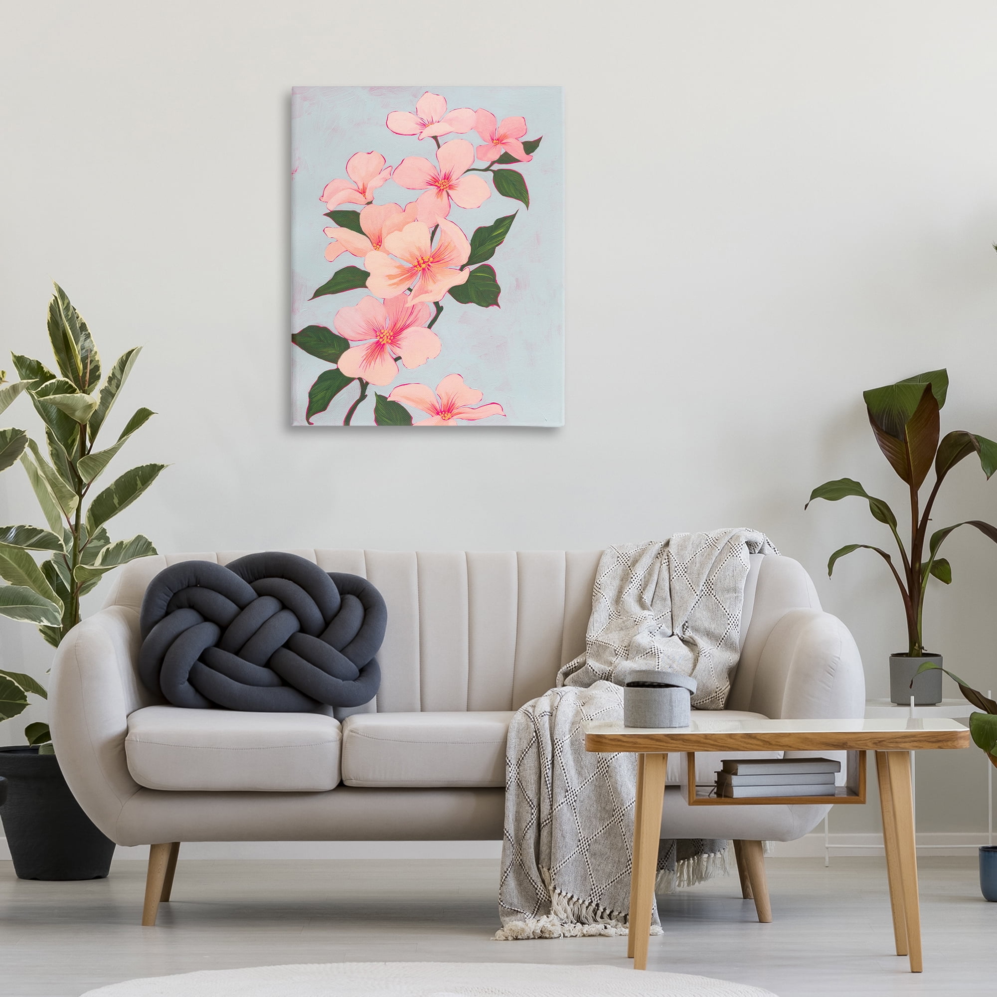 Stupell Industries Delicate Cherry Blossoms Botanical & Floral Painting Gallery Wrapped Canvas Art Print Wall Art, 30 x 40