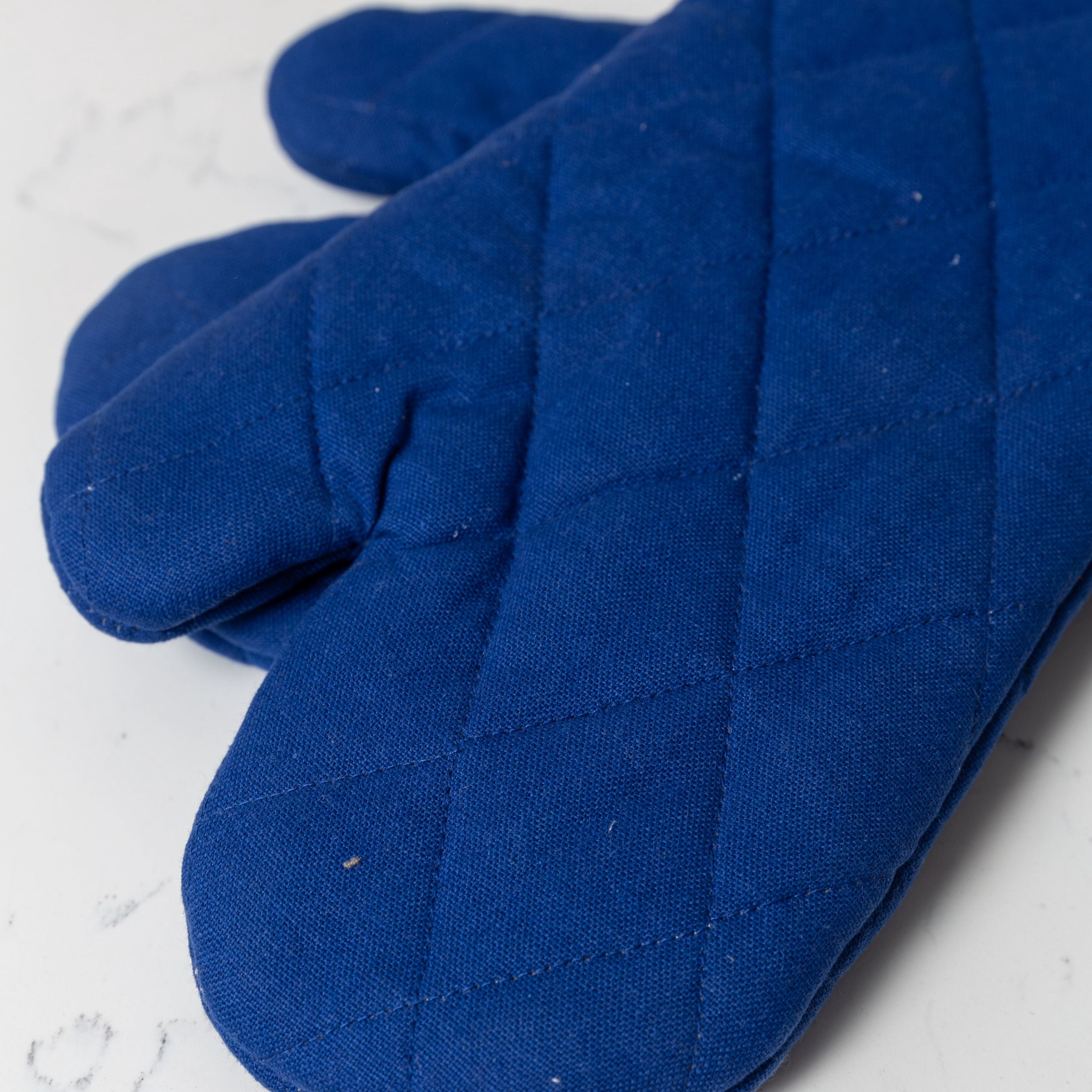 Fabstyles Solo Oven Mitt Set of 2, 100% Cotton Heat Resistant Kitchen Set (7"X12")