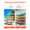 thumbnail image 6 of KFFKFF Freestanding Kayak Storage Rack for 4 Kayaks, Supports 220 lbs, Durable Stand for Indoor or Outdoor Use in Garage, Shed, Dock, Suitable for Canoes, Small Boats,SUPs,Surfboards,and Paddleboards, 6 of 9
