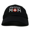 thumbnail image 4 of DALIX Rescue Mom Womens Baseball Cap Dad Hat in Black, 4 of 7