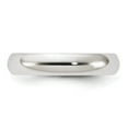 thumbnail image 3 of Sterling Silver Rhodium-plated 4mm Half-Round Band, 3 of 7