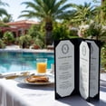 thumbnail image 6 of WeChef 5 pack 4.25"x11" Restaurant Menu Book Covers 4 View PU Leather w/ Angled Corner Wine List Bar Hotel, 6 of 9