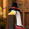 thumbnail image 5 of Porch Goose Outfit Christmas Style, Snowman Costume Kit, Festive Seasonal Outfit Accessories Suitable for 23 Inch Large Porch Goose Statue, 5 of 6