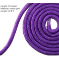 thumbnail image 2 of DIY All Purpose 32 feet 8mm(1/3inch) Diameter Soft Cotton Rope Solid Braided Twisted Ropes,10m Durable and Strong All Purpose Twine Cord Rope String Thread Cord (Purple)by Torubia, 2 of 5