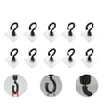 thumbnail image 1 of IFANLANDOR 10Pcs Black Rotatable Hanging Hooks Waterproof for Office Use Ceiling Tile Hooks, 1 of 8