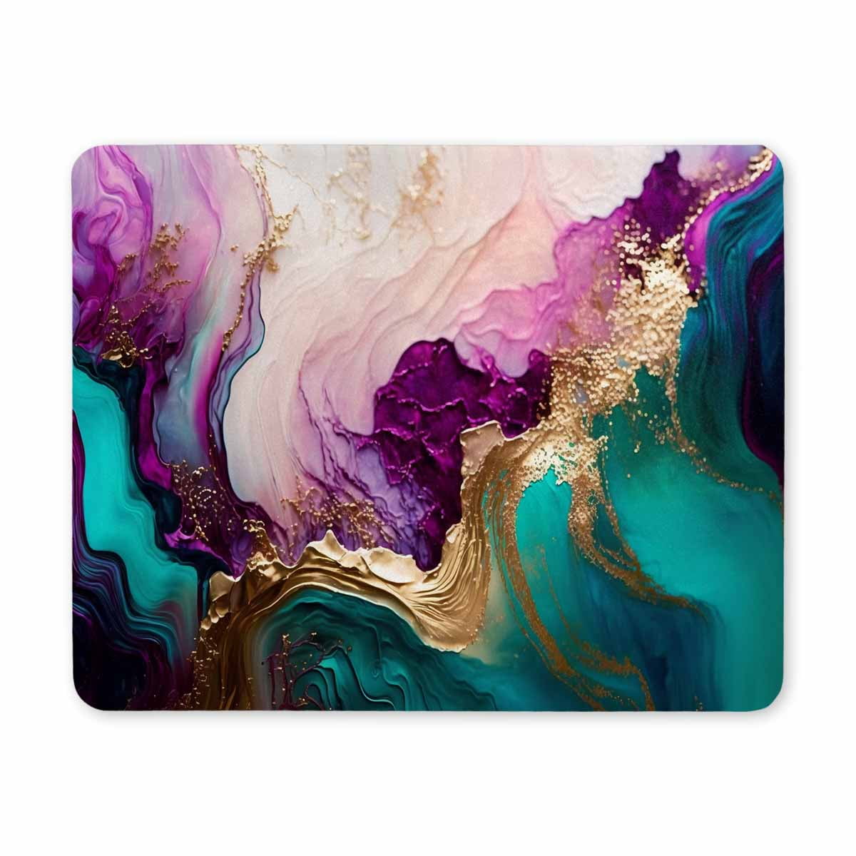 Square Gaming Mouse Pad, Office Mouse Pad, Marbled AntiSlip Rubber
