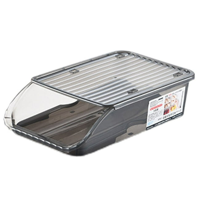 MesaSe Automatic Roll-off Egg Storage Box Refrigerator Fresh Organizer Egg Tray