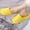 Yellow, variant on Unisex Plush Fleece House Slippers, Cozy Slip-On Warm Indoor Slippers for Men and Women