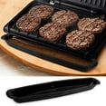 thumbnail image 4 of 14.5 Inch Grill Grease Collector Drip Pan Replacement Parts, Grill Drip Tray For George Foreman Grills Heat-Resistant Large Capacity Easy Clean Black Grease Catcher Outdoor BBQ Accessory, 4 of 8