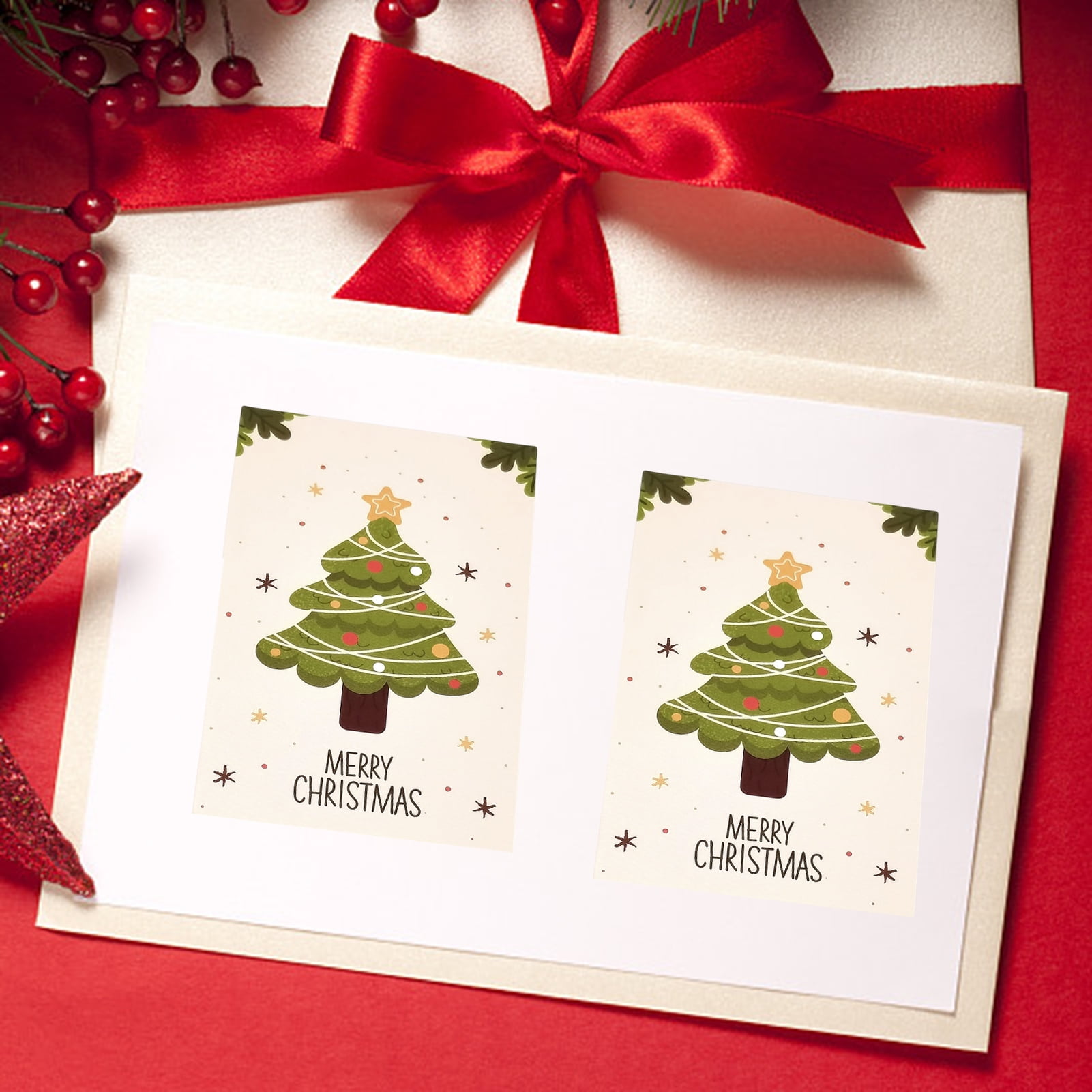 Grofry 10 Pcs/Set Paper Plate Set Disposable Increase Atmosphere Christmas Style Festive Cartoon Decomposable Heat Resistant Colorful Print Christmas