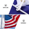 thumbnail image 4 of LOLIPPYY White Nylon Flagpole Lifting Rope 6mm Diameter 1Pcs 15.5m for Hiking, 4 of 7