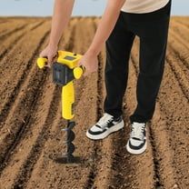 550rpm Cordless Electric Post Hole Digger for Post Hole Digging Drilling Tree Planting, with Battery and Charger
