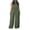 #01Green, variant on Womens Casual Wide Leg Jumpsuits One-Piece Outfits Halter Overalls Solid Plus Size Rompers Summer Jumpsuit with Pockets Yellow XL